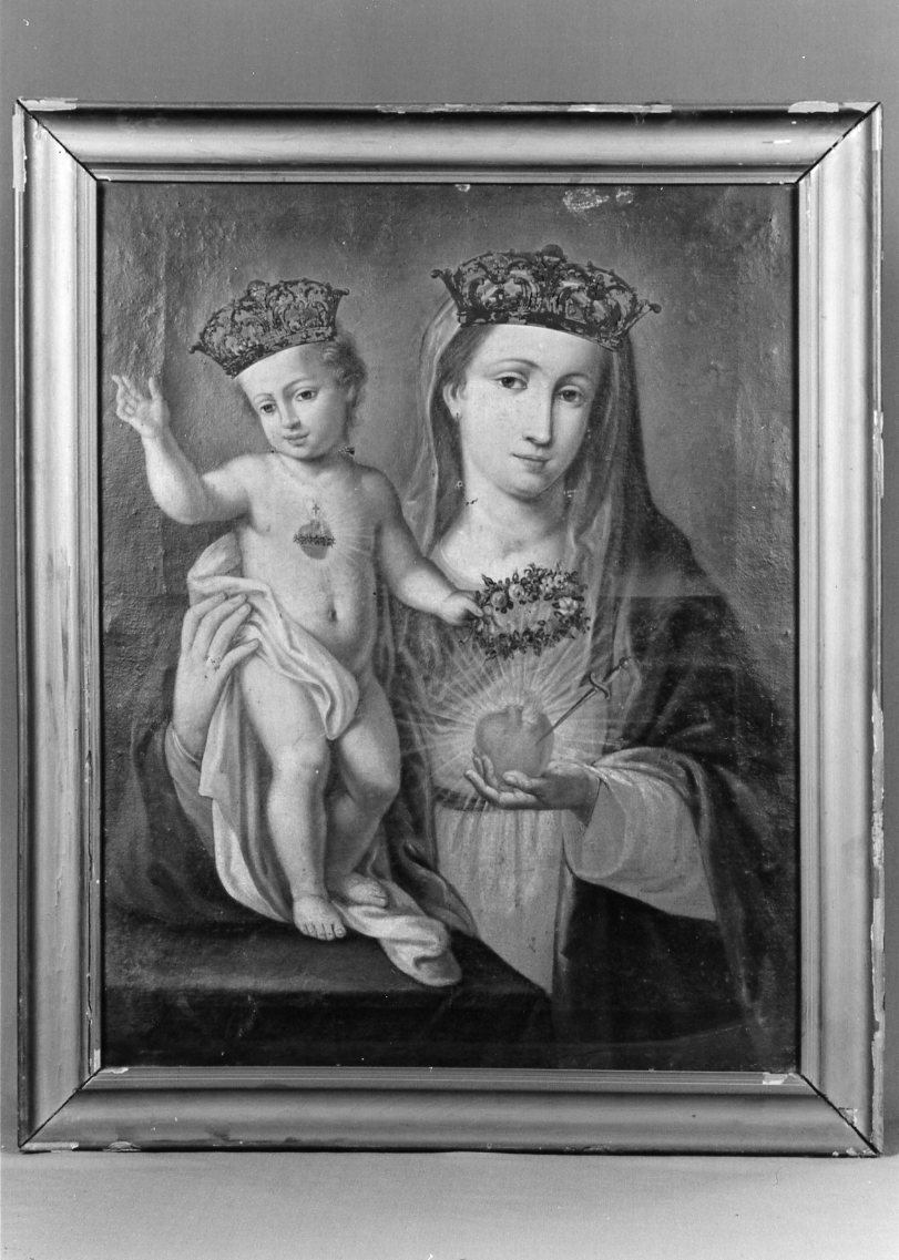 Madonna del sacro cuore (dipinto) - ambito bolognese (secc. XVIII/ XIX)