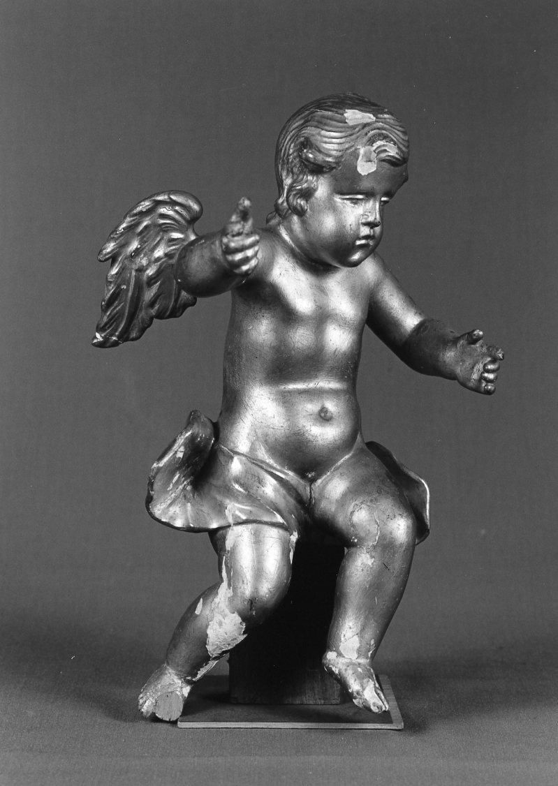 putto alato (scultura) - manifattura bolognese (secc. XVIII/ XIX)