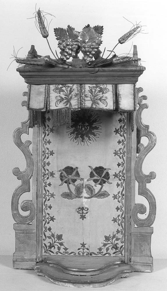 tronetto per esposizione eucaristica - manifattura emiliana (metà sec. XIX)