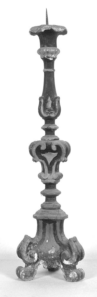 candeliere d'altare - produzione emiliana (metà sec. XVIII)