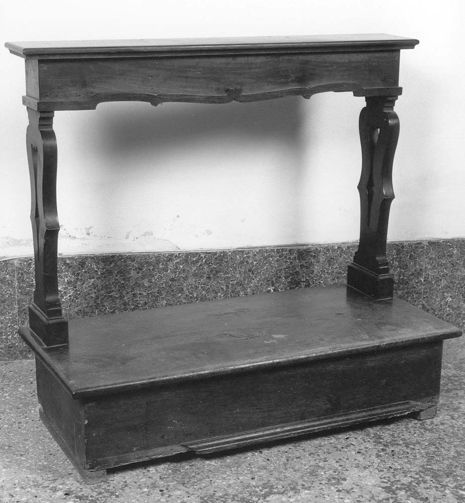 inginocchiatoio - produzione emiliana (seconda metà sec. XVIII)