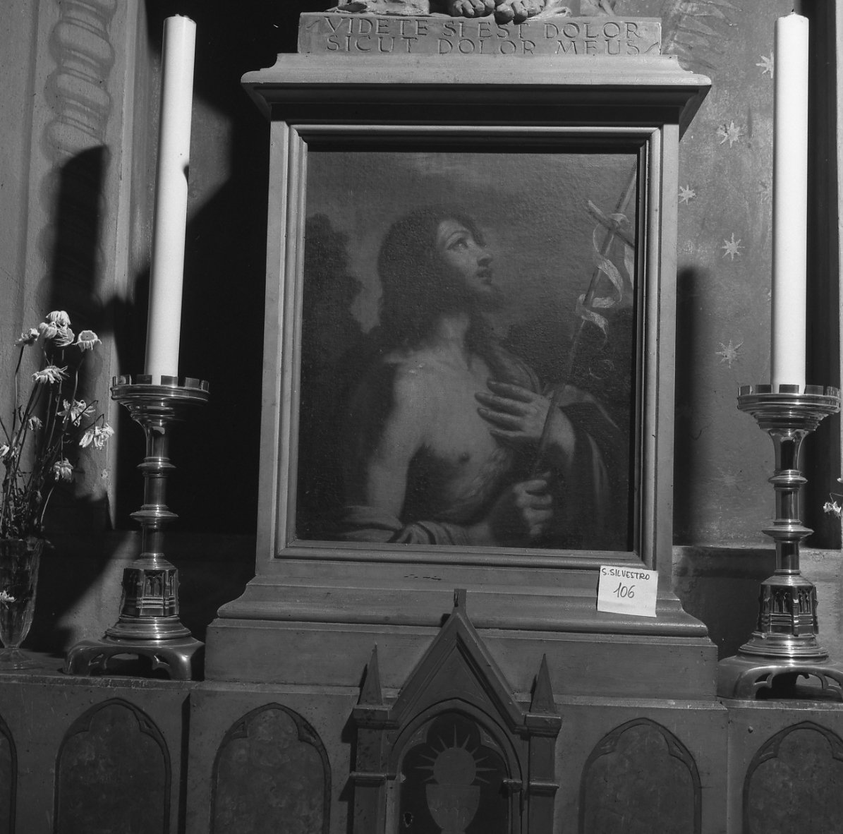 San Giovanni Battista (dipinto) di Cantarini Simone detto Pesarese (attribuito) (prima metà sec. XVII)