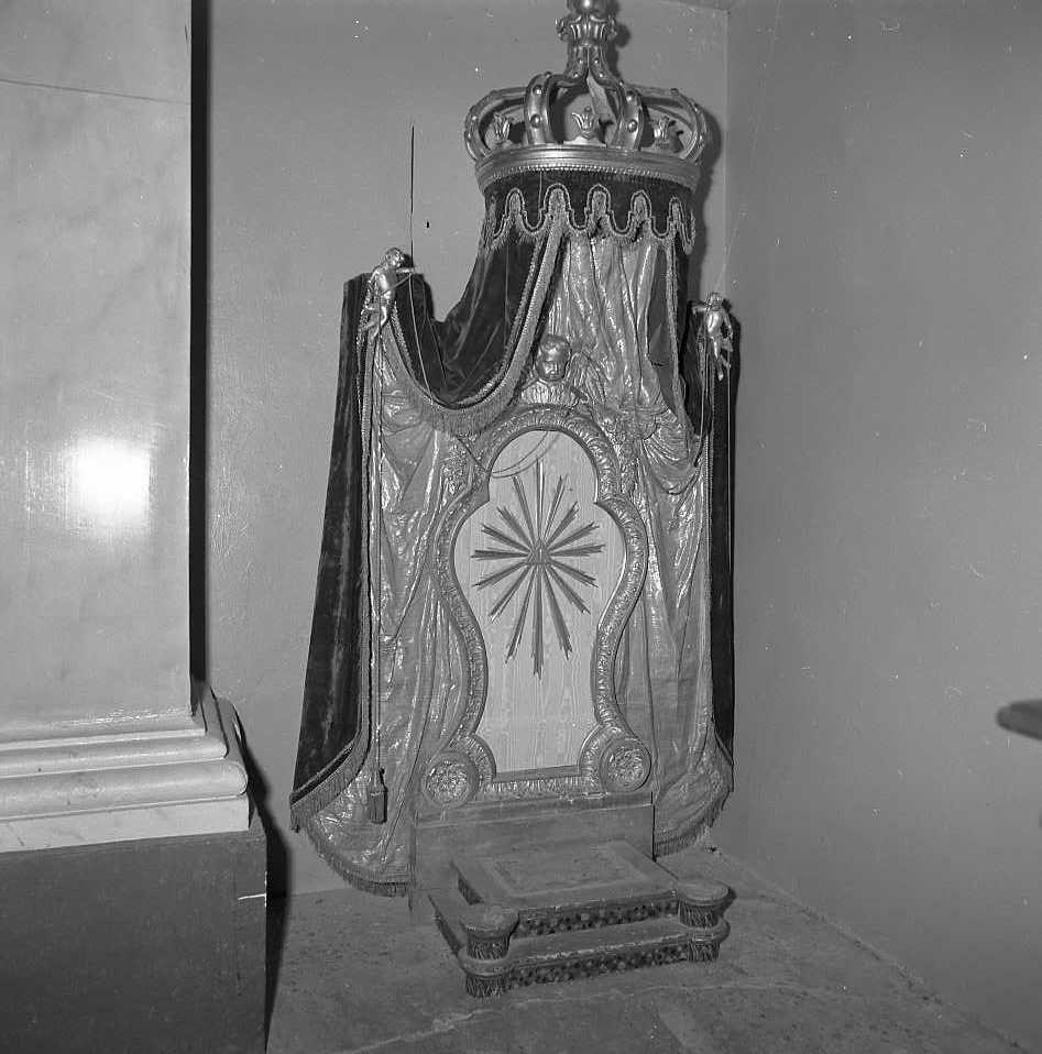 tronetto per esposizione eucaristica - bottega emiliana (sec. XVIII)