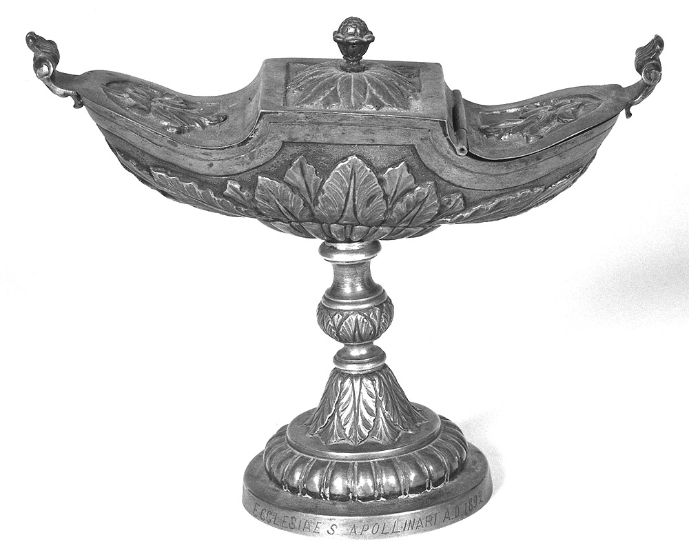 navicella portaincenso - a lucerna di Zanetti Alessandro II, Zanetti Gaetano (sec. XIX)