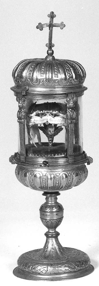 reliquiario - a ostensorio - manifattura emiliana (sec. XVI)