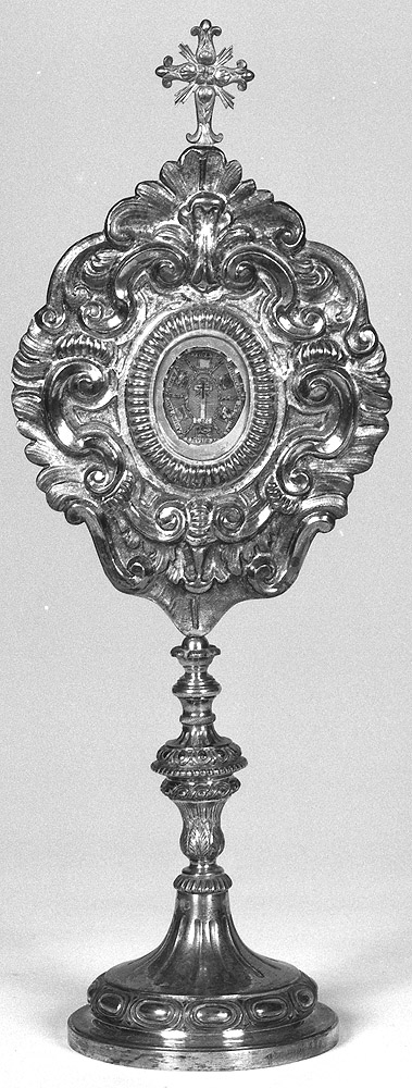 reliquiario - a ostensorio - manifattura emiliana (seconda metà sec. XIX)