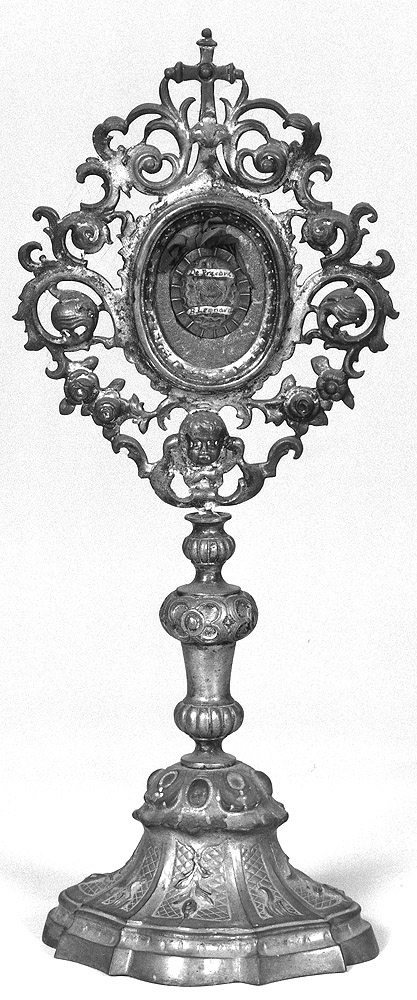 reliquiario - a ostensorio - manifattura emiliana (seconda metà sec. XIX)