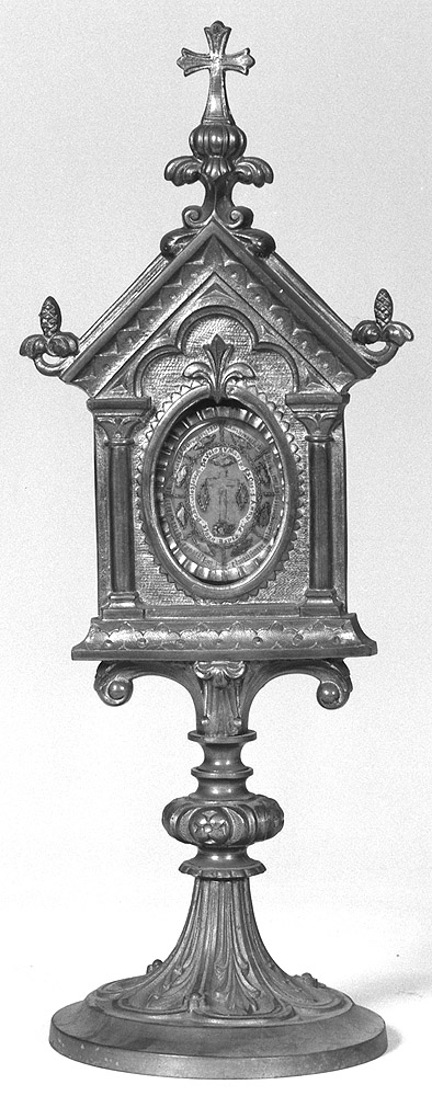 reliquiario architettonico - manifattura emiliana (seconda metà sec. XIX)
