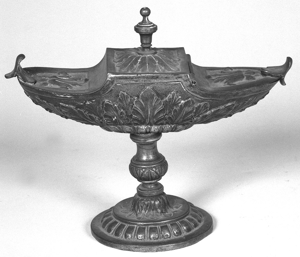 navicella portaincenso - a lucerna - produzione emiliana (seconda metà sec. XIX)