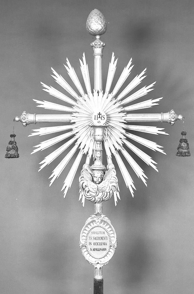 croce processionale - produzione emiliana (seconda metà sec. XIX)