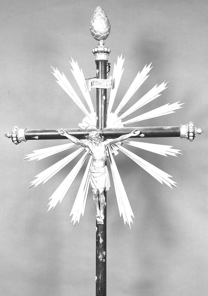 croce processionale - produzione emiliana (seconda metà sec. XIX)