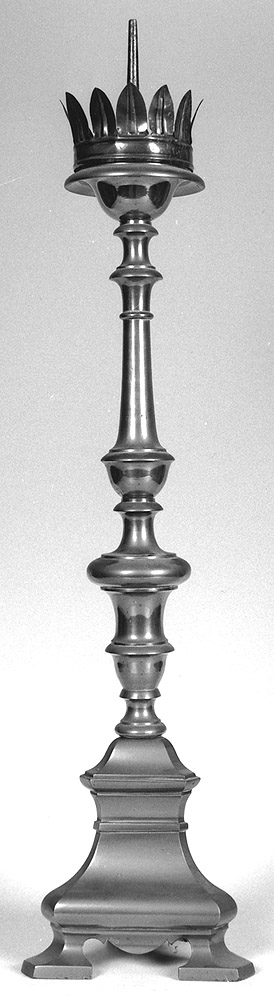 candeliere d'altare - produzione emiliana (metà sec. XVIII)