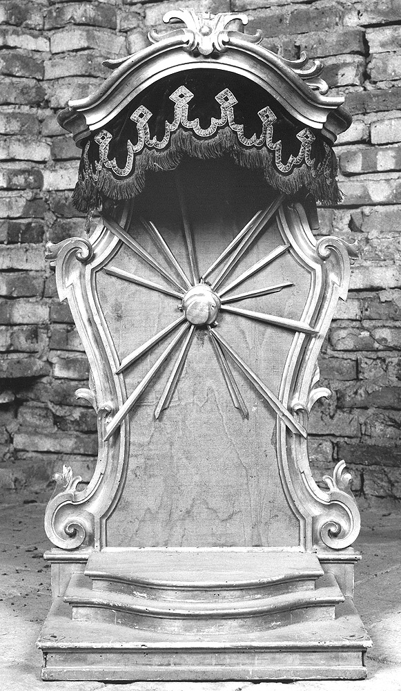 tronetto per esposizione eucaristica - produzione emiliana (seconda metà sec. XVIII)