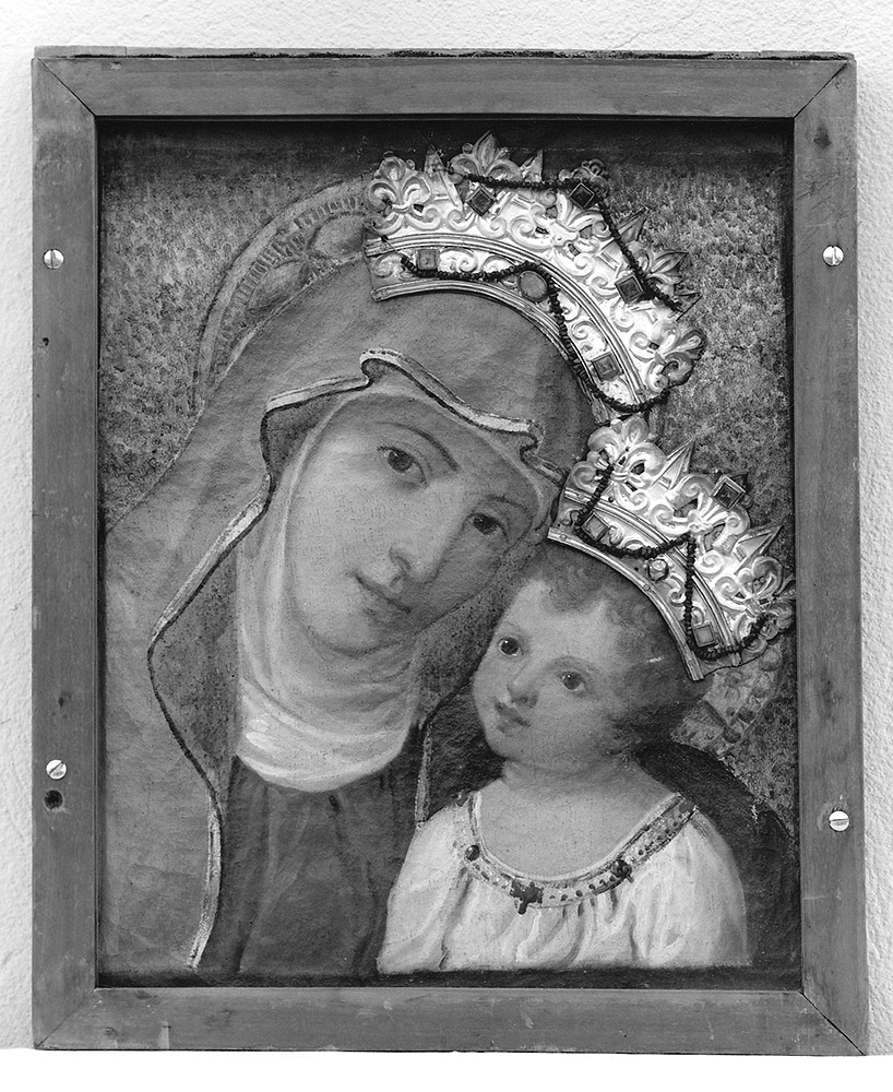 Madonna con Bambino (dipinto) di Ramenghi Giuseppe (sec. XIX)