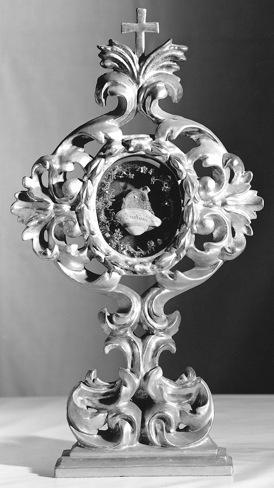 reliquiario - a ostensorio, serie - manifattura emiliana (sec. XVIII)