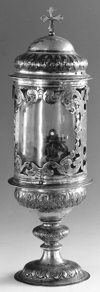 reliquiario - a ostensorio - manifattura emiliana (sec. XVII)