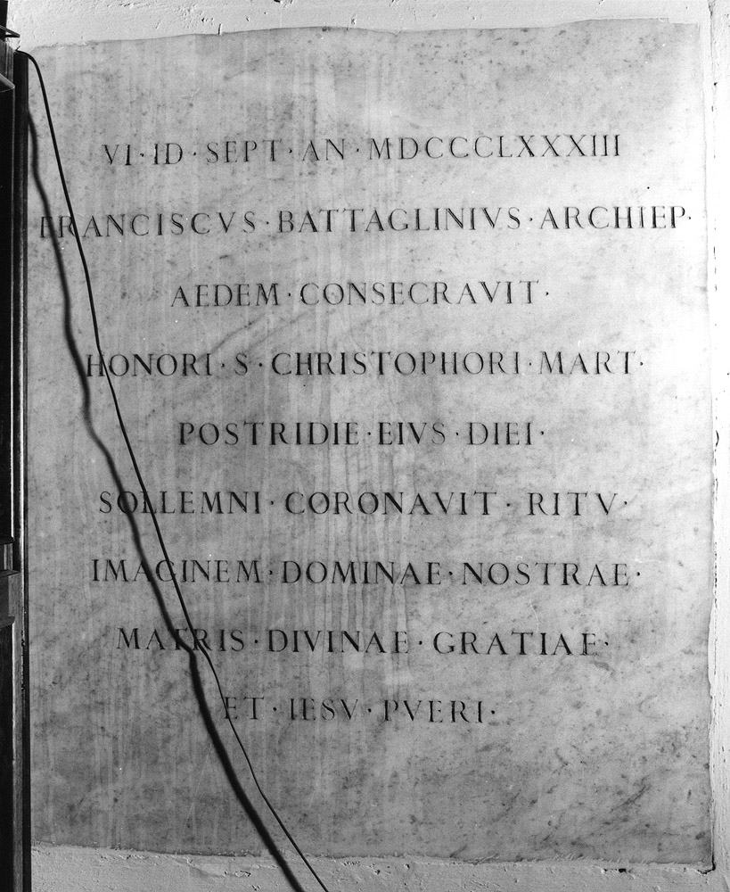 lapide documentaria - bottega emiliana (sec. XIX)