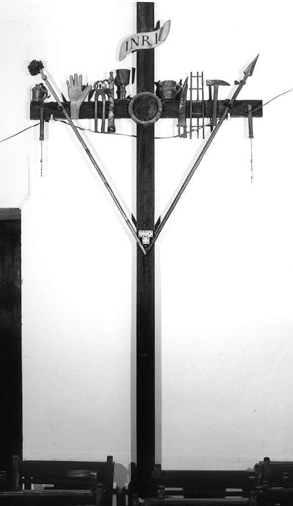 croce penitenziale - bottega emiliana (prima metà sec. XVIII)