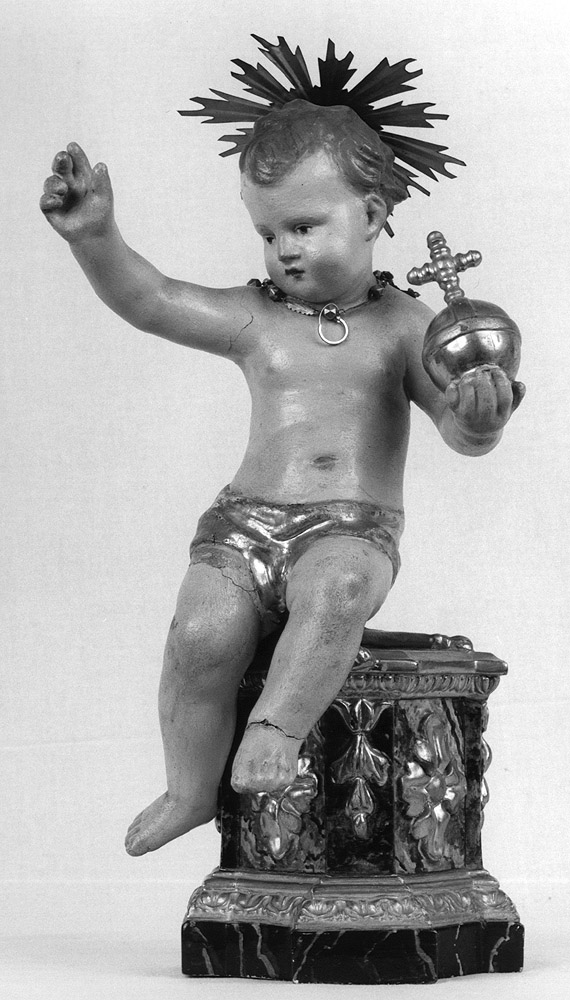Gesù Bambino benedicente (statuetta devozionale) - bottega emiliana (sec. XIX)