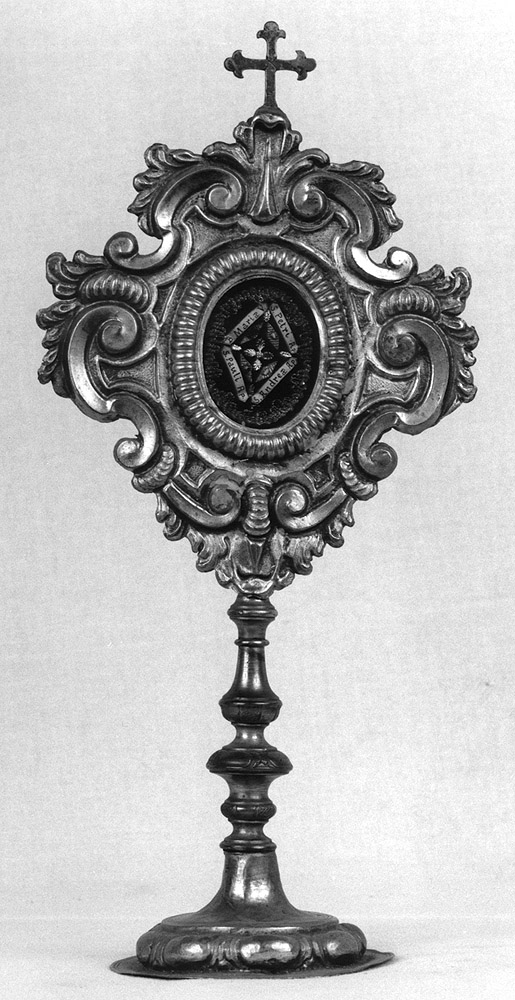 reliquiario - a ostensorio - bottega emiliana (sec. XVIII)
