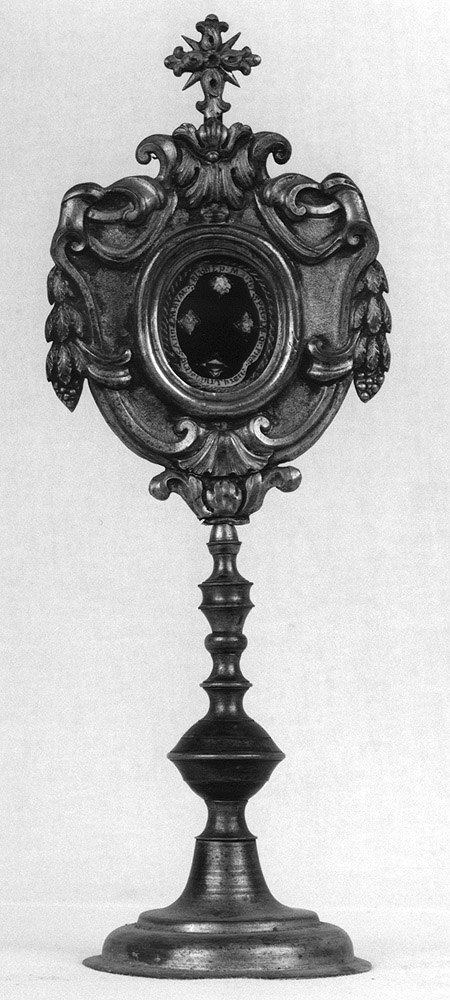 reliquiario - a ostensorio - bottega emiliana (prima metà sec. XIX)