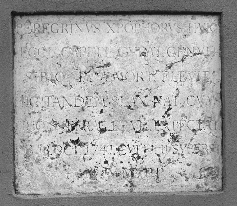 lapide tombale - manifattura emiliana (sec. XVIII)