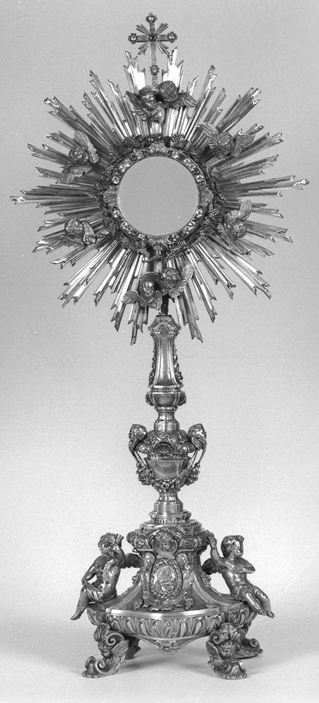 ostensorio - a raggiera - manifattura bolognese (sec. XVIII)