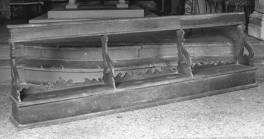 inginocchiatoio - bottega emiliana (sec. XVIII)