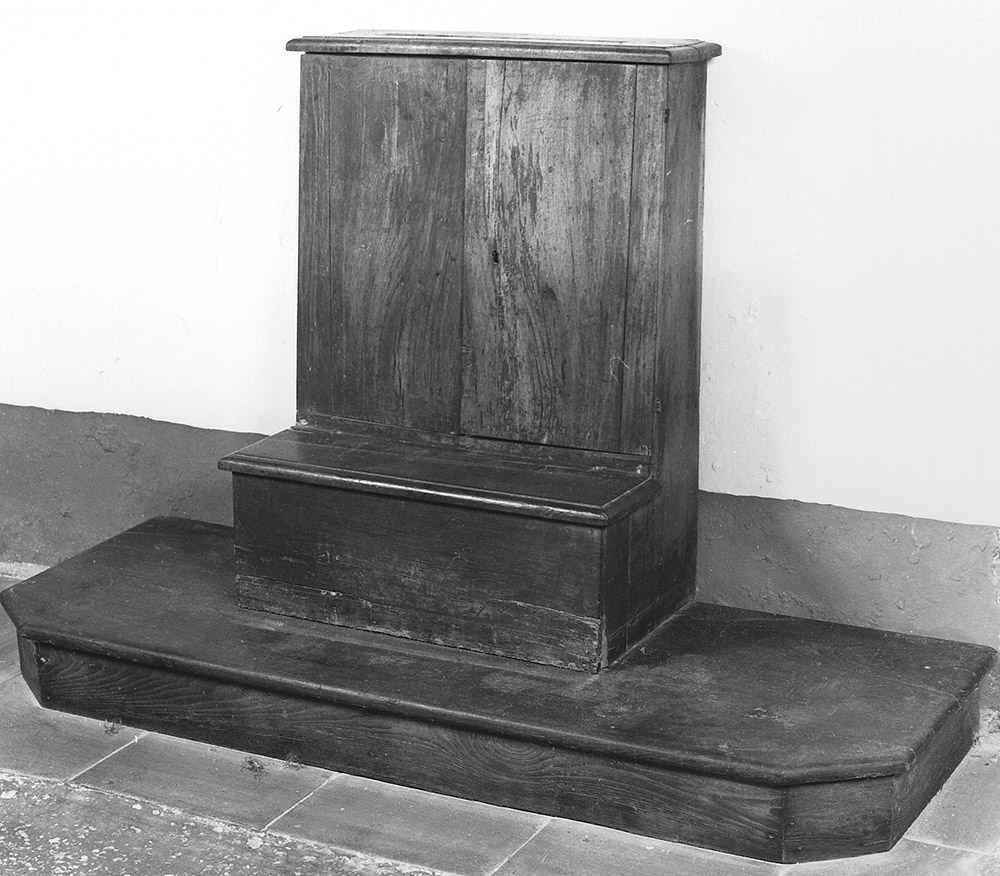 inginocchiatoio - bottega emiliana (sec. XIX)