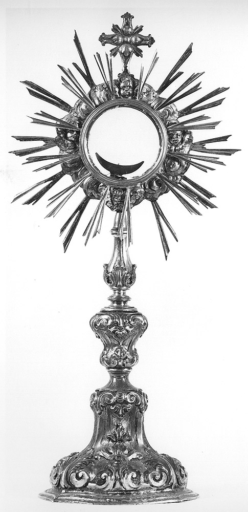 ostensorio - a raggiera - bottega emiliana (inizio sec. XX)