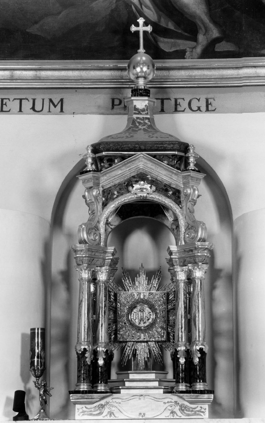 tronetto per esposizione eucaristica - bottega emiliana (seconda metà sec. XVIII)