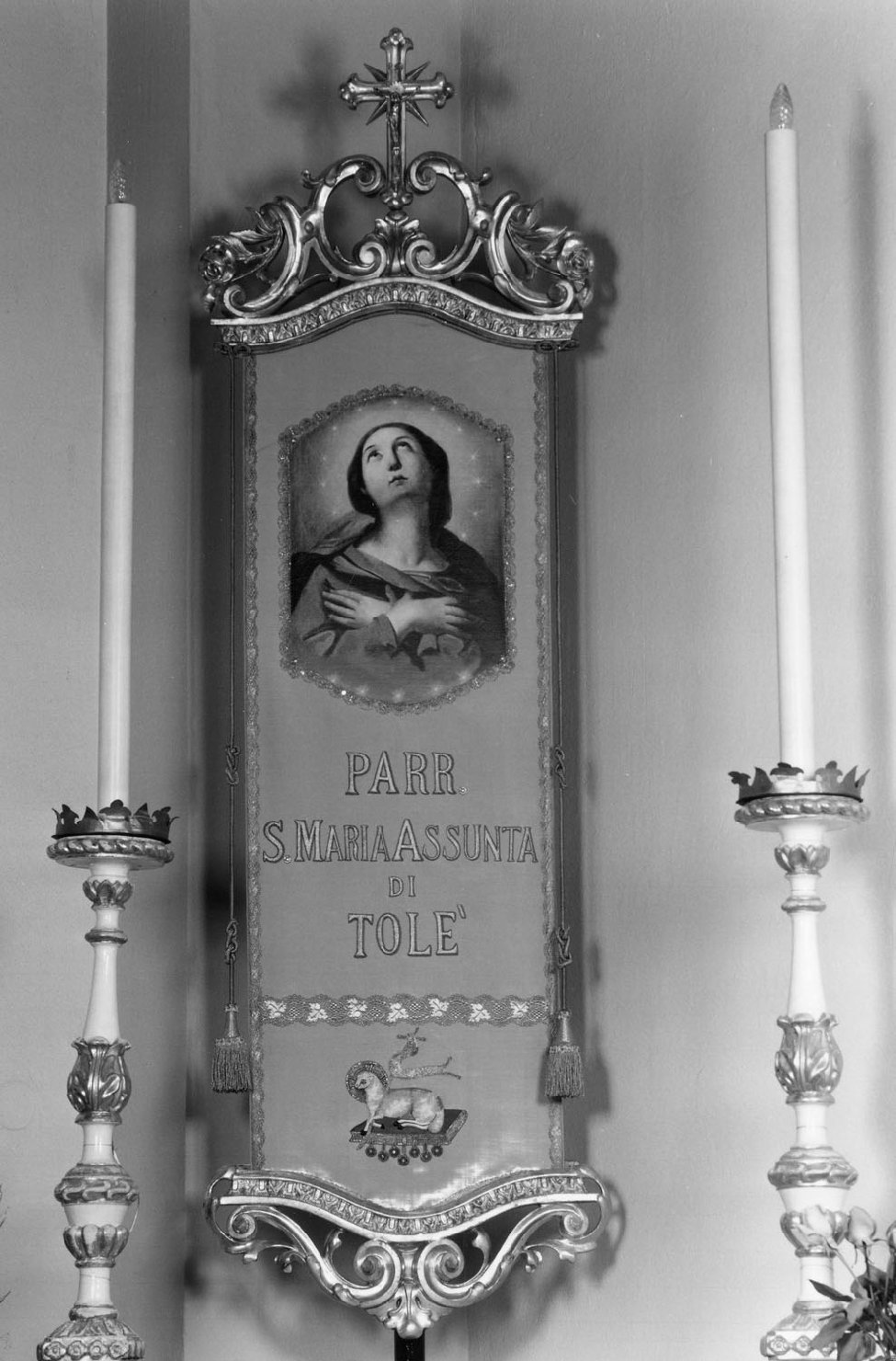 Madonna Immacolata (stendardo processionale) - bottega emiliana (sec. XIX)