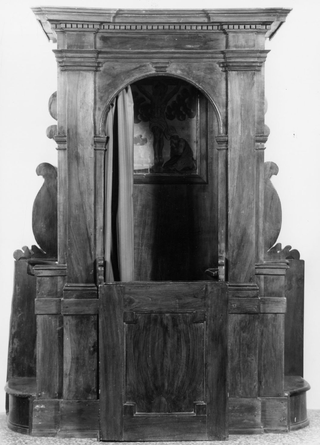 confessionale - bottega emiliana (seconda metà sec. XIX)