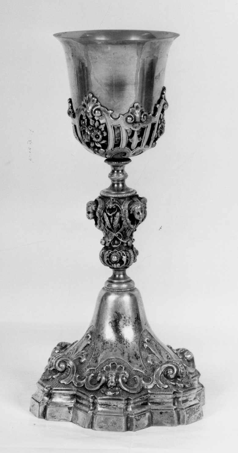 calice - bottega emiliana (prima metà sec. XIX)