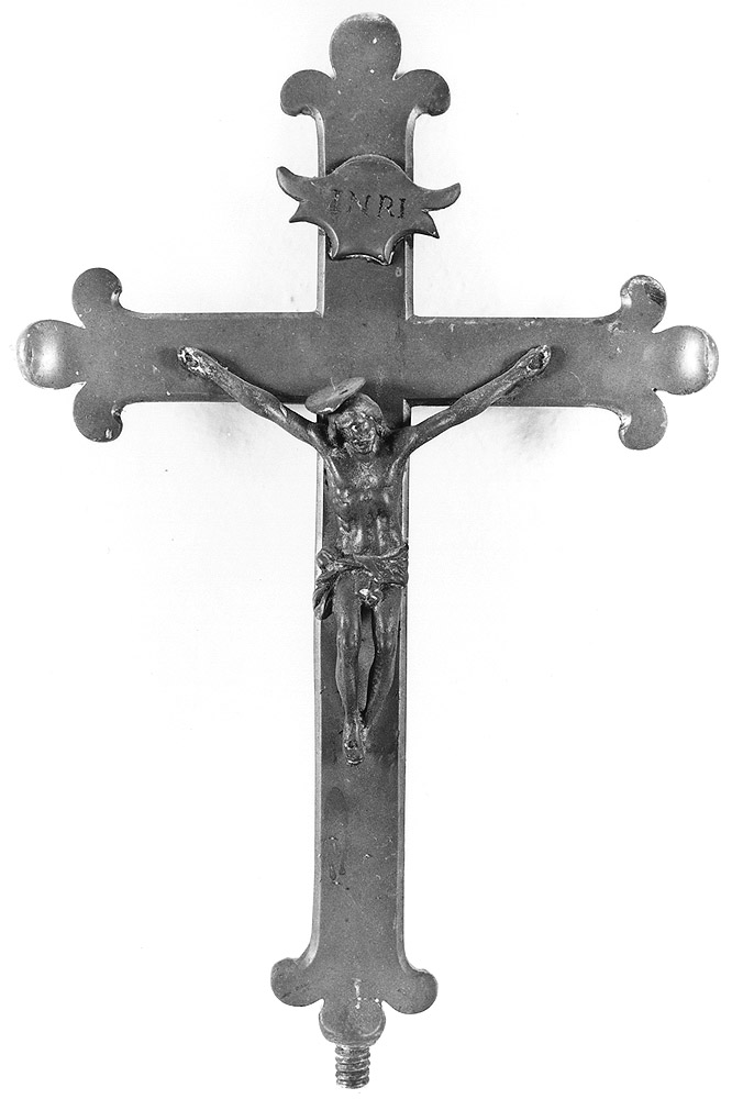 croce processionale - bottega emiliana (seconda metà sec. XIX)