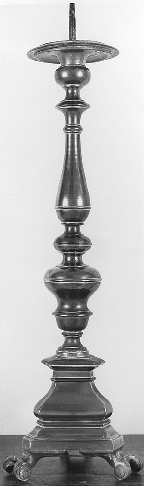 candeliere, serie - bottega emiliana (seconda metà sec. XVIII)