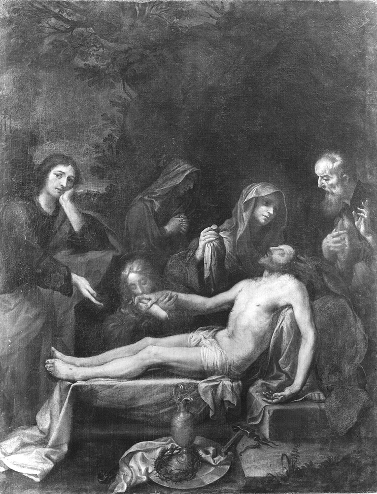 compianto sul Cristo morto (dipinto) di Spisanelli Vincenzo (metà sec. XVII)