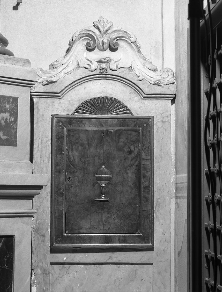 mostra di tabernacolo - a muro di Barbieri Gaetano (sec. XVIII)