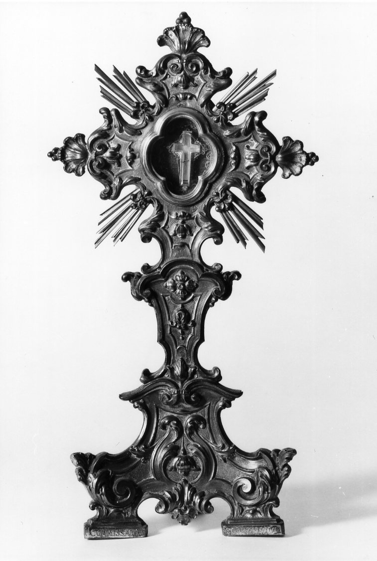 reliquiario - a ostensorio - bottega bolognese (sec. XVIII)