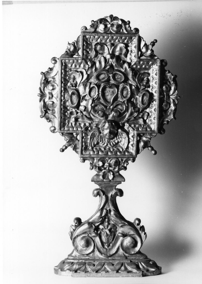 reliquiario - a tabella - bottega bolognese (sec. XVIII)