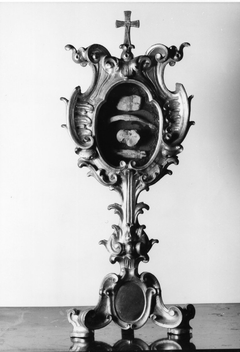 reliquiario - a ostensorio - bottega bolognese (sec. XVIII)