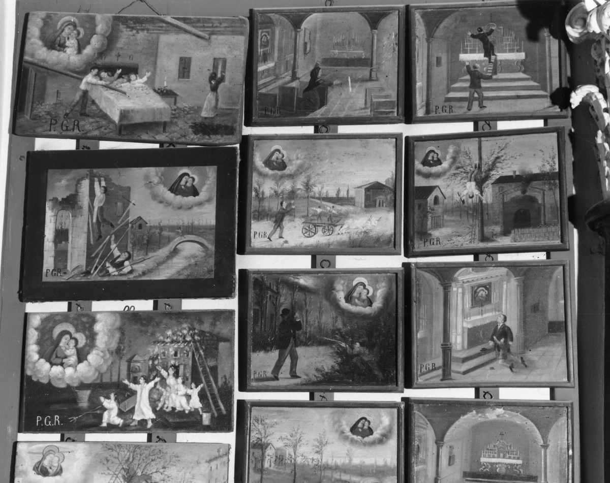 miracoli della Madonna del Buonconsiglio, miracolo della Madonna (ex voto, insieme) di Barberini Celeste, Facchini Ernesto (secc. XIX/ XX)