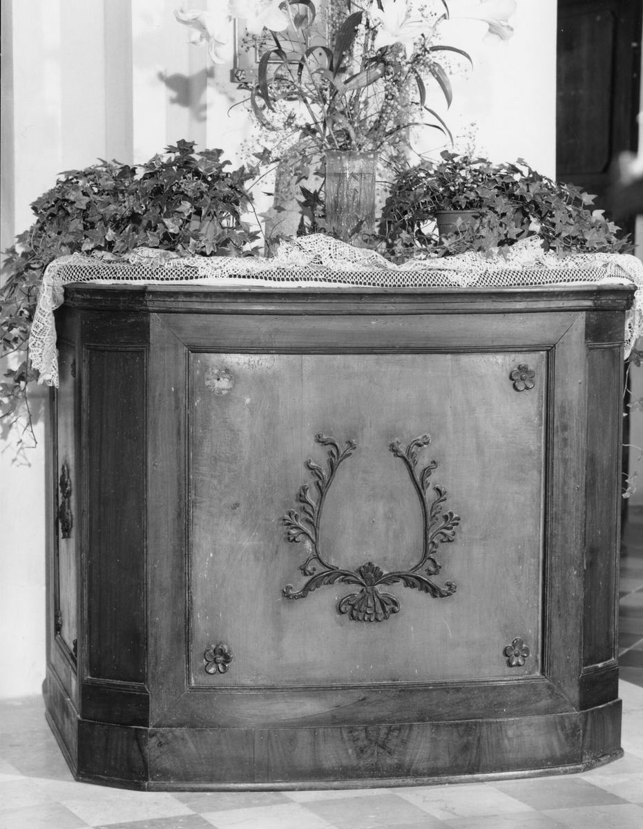 pulpito - manifattura emiliana (metà sec. XIX)