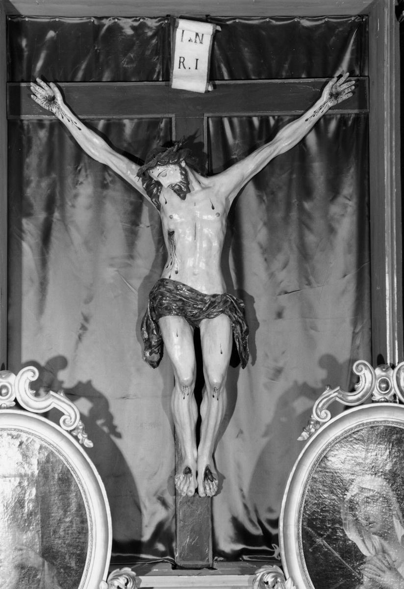 Cristo crocifisso (scultura) - manifattura emiliana (prima metà sec. XIX)
