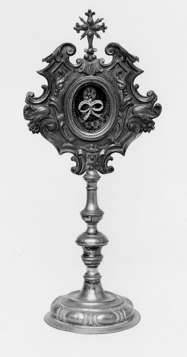 reliquiario - a ostensorio - manifattura emiliana (sec. XVIII)