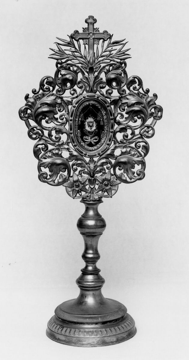 reliquiario - a ostensorio - produzione italiana (seconda metà sec. XIX)