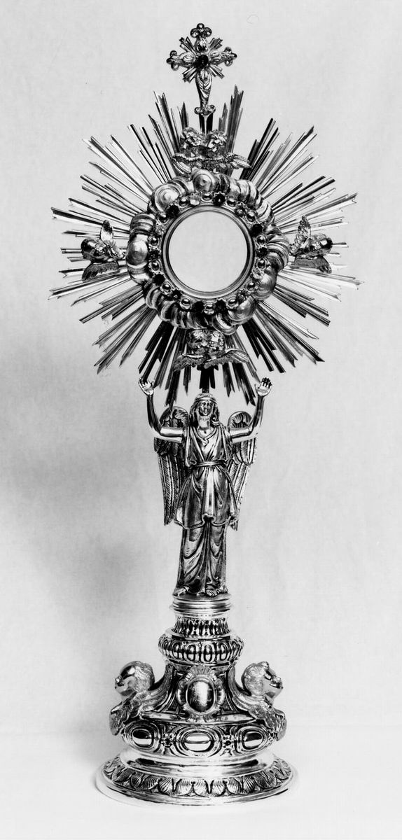 ostensorio - a raggiera - manifattura emiliana (sec. XIX)