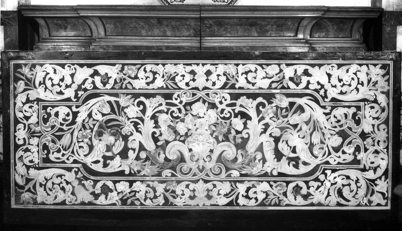 paliotto - bottega bolognese (fine/inizio secc. XVII/ XVIII)