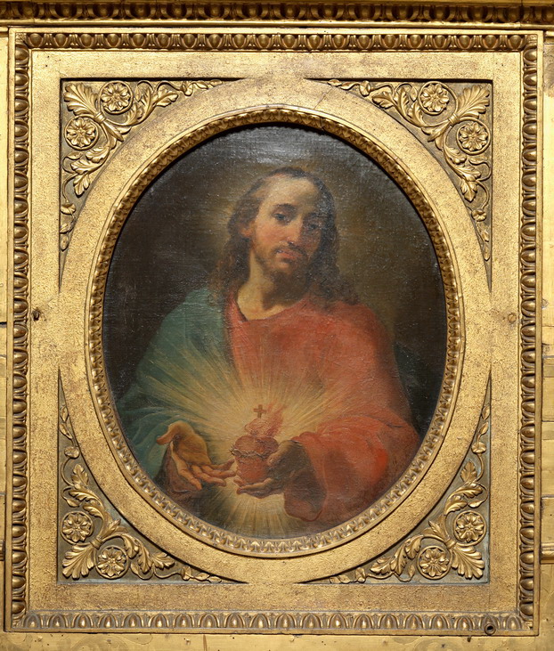 Sacro Cuore di Gesù (dipinto) di Gandolfi Ubaldo (attribuito) (seconda metà sec. XVIII)