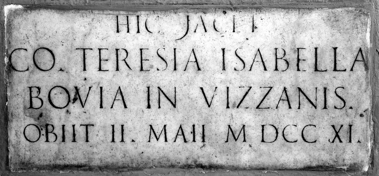 lapide - bottega bolognese (prima metà sec. XVIII)